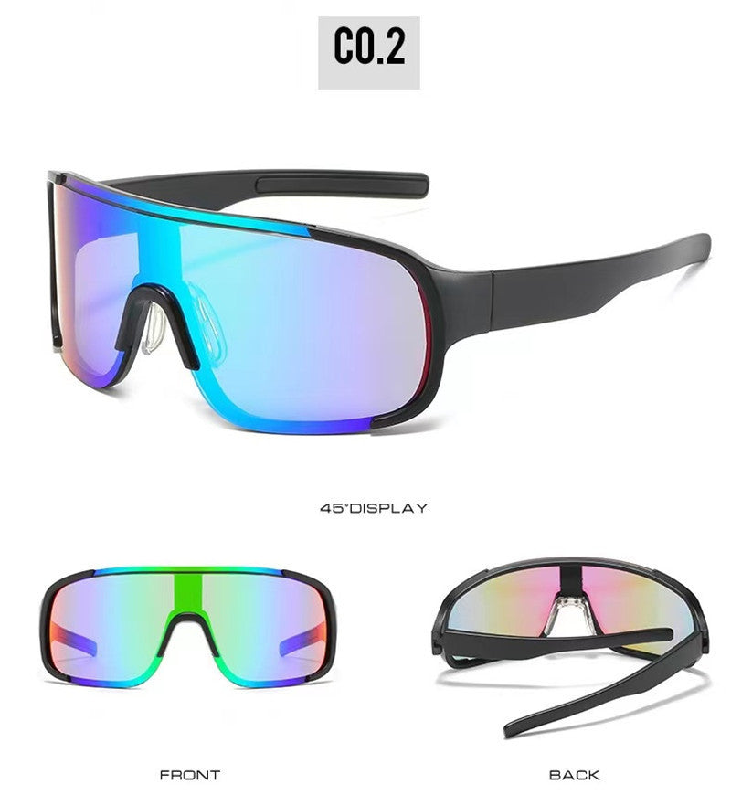 Wholesale Road cycling white mercury sunglasses fashion mountaineering running one-piece sunglasses anti-ultraviolet